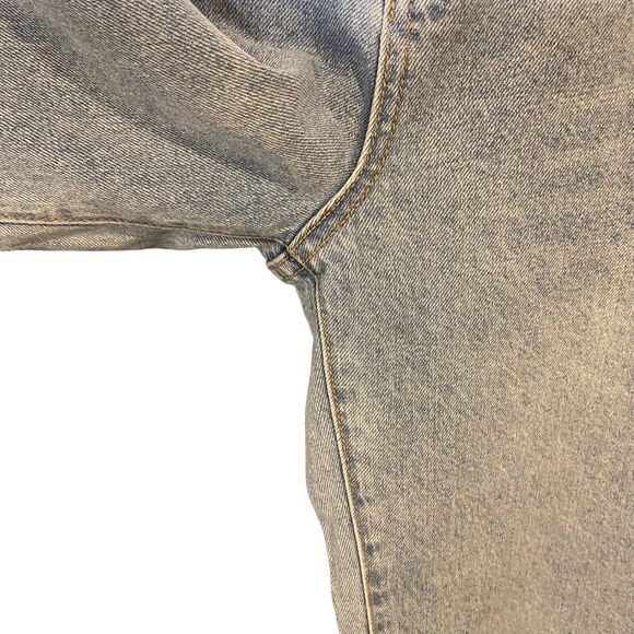 NWT Shein Wide Leg Jeans Women's Size‎ 12 Blue Denim Retro Straight Casual - Picture 4 of 11